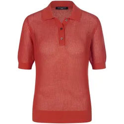 Le polo avec motif structuré Fadenmeister Berlin rouge