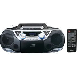 LENCO SCD-720SI - Boombox, SCD-720 mit Radio, CD, Kassette, USB und Bluetooth