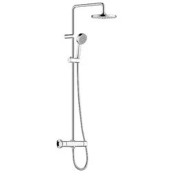 Duschsystem Hansabasic mit Thermostat, Kopfbrause 200 mm, chrom - 55350110
