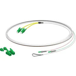 Kaiser 4264002 Glasfaser Patchkabel E3S Connect® LC/APC-E3S, 2xF, L=3m, HÜP zum Gf-GV
