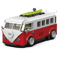 Happy Build PB8807 - T1 Bus inkl. Vitrine (Happy Build) Spielbausteine