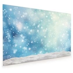 Primedeco Küchenrückwand Küchenrückwand Spritzschutz Glas mit Motiv Eissterne im Winter 60 cm x 40 cm