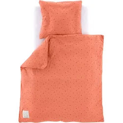 Träumeland Babybettwäsche , Rostfarben , Textil , Stern , 80x80 cm , pflegeleicht, atmungsaktiv, hautfreundlich, schadstoffgeprüft, weiche und anschmiegsame Oberfläche , Schlafen, Babytextil-Kollektionen