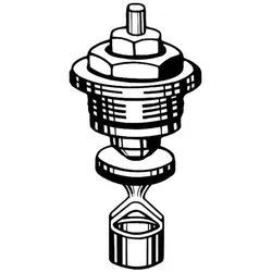 IMI Heimeier Thermostat-Oberteil für Einrohrventil, mit Tauchrohr, Baureihe bis Mai 1981, 0037-02.300 0037-02.300