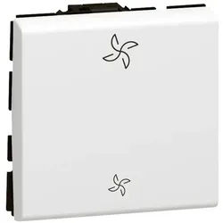 Legrand 077027L Wechselschalter (SL) 10A Ventilator antibakt. 2M Mosaic ultraweiß