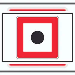 HB-Druck Schallzeichen geben Schild mit Symbol Horn benutzen A5 Rückseite selbstklebend