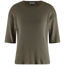 Le pull col rond 100 % coton SUPIMA Peter Hahn vert