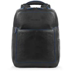 Piquadro Blue Square Special Fast Check Laptoprucksack mit iPad-Fach schwarz