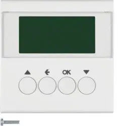 Berker 85741188 Jalousie-Schaltuhr mit Display, S.1/B.3/B.7, polarweiß matt