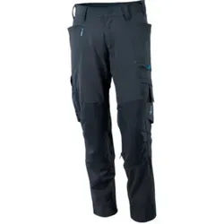 Mascot Hose mit Knietaschen, Stretchstoff Hose Größe 76C51, schwarzblau