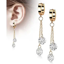 Order & Smile Schmuck Paar Ohrhänger Lange Ohrringe Zirkonia