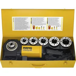 Amigo2-Set REMS komplett mit Schneidköpfe R 1/2''-3/4''-1''-1 1/4''-1 1/2''-2''