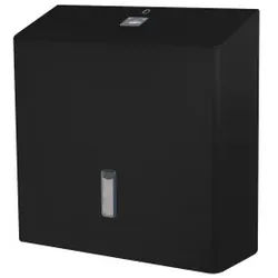 SanTRAL® Plus TTU 4 Toilettenpapierspender, 4 Rollen, Toilettenrollenspender mit praktischem Rotationssystem, Farbe: mattschwarz, P MN