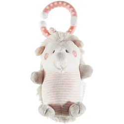 Patinio Rassel , Grau, Rosa, Weiß , Textil , Füllung: Polyester , 19 cm , ISO 9001, Bsci , Geräuscheffekte , Spielzeug, Babyspielzeug, Greiflinge & Rasseln