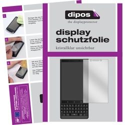 Dipos Displayschutzfolie Crystalclear (1 Stück, Blackberry KEY2), Smartphone Schutzfolie