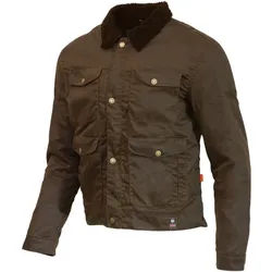 Merlin Millington D3O Motorrad Wachsjacke, grün, Größe XL für Männer