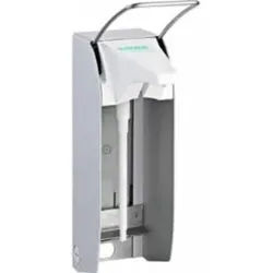 Seifen- und Desinfektionsmittelspender, Wandspender von B. Braun Melsungen, Aluminiumgehäuse, TLS plus, langer Armhebel für 1000 ml Euroflaschen