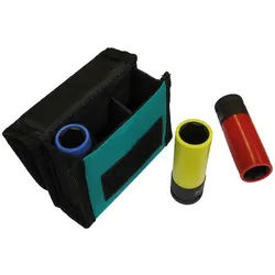 Makita Steckschlüssel E-12354 (Set, inkl. Stofftasche und Gürtelschlaufe), 1/2 Zoll Vierkantaufnahme blau|bunt|gelb|rot
