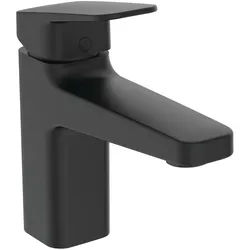 Ideal Standard Waschtischarmatur Ceraplan H90 o.Ablaufgarnitur Ausladung 124mm BlueStart Silk Blac BD224XG