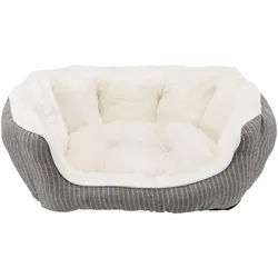 TRIXIE Bett Davin, oval, 50 x 40 cm, grau / creme