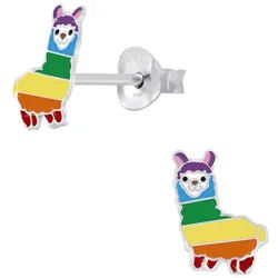 Order & Smile Schmuck Paar Ohrstecker Kinder Ohrstecker 925 Silber Ohrringe für Mädchen silberfarben