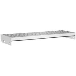 vidaXL Stufenmatte Gitterroststufe 70x24x7 cm Verzinkter Stahl, Rechteckig, Höhe: 7 mm silberfarben