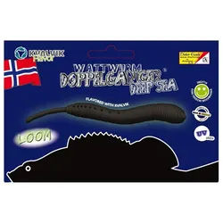 Dieter Eisele Kunstköder, Dieter Eisele Wattwurm Doppelgänger Deep Sea 8cm 5 Stk Schwarz Angelköder schwarz