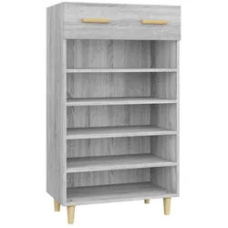 vidaXL Schuhschrank NA Schuhschrank Grau Sonoma 60x35x105 cm Spanplatte grau