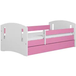 Raumhirsch Furniture Kinderbett Classic II mit Schublade und Matratze Rosa 90/65/184 , Holzwerkstoff , Rechteckig , 80x180 cm , Babymöbel & Kindermöbel, Kinderzimmer & Jugendzimmer, Kinderbetten