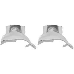 Adelia ́s Paar Ohrhänger Damen Ohrringe – Ohrstecker aus Edelstahl, Ideal als Geschenk – dezent und elegant silberfarben