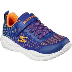 Skechers NITRO SPRINT KARVO Sneaker Gepolsterte Komfort-Innensohle blau|orange 35