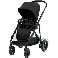 cybex Gold Kinderwagen , Schwarz , Textil , 66x100x94.5-107.5 cm , Feststellbremse, Fußstütze abklappbar, Federung, kugelgelagerte Räder, Doppelbremse, Elektromotor, Sitz umsetzbar, erweiterbar für Geschwister, Reflektorstreifen, abnehmbarer Schutzbügel , Baby on Tour, Kinderwagen, Kombikinderwagen