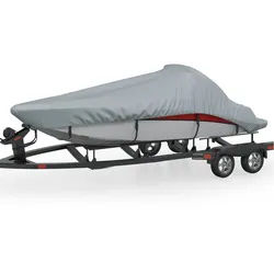 vidaXL Bodenschutzplane Bootspersenning Länge 427-488 cm Breite 173 cm (1-St) grau 173 cm x 488 cm