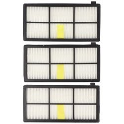 3 Stück Staubsaugerfilter für Staubsauger wie iRobot Roomba 800er Serie, Hepa-Filter, Allergie-Filter