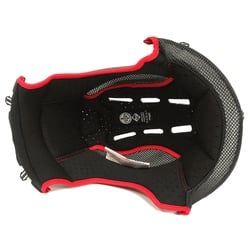 Nolan N40 Full/5GT Clima Comfort Innenfutter, schwarz-rot, Größe M für Männer