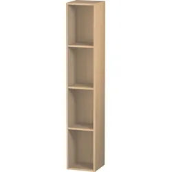 Duravit L-Cube Regalelement vertikal, 4 Fächer, 180x180x1000mm, LC120507171, Farbe: Mediterrane Eiche Echtholzfurnier