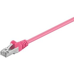 Goobay CAT 5e Patchkabel, SF/UTP, Magenta