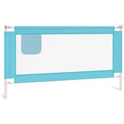furnicato Bettschutzgitter Bettgitter 160 x 25 cm, Blau, mit verstellbarer Höhe 70-95 cm (1 St) blau 25 cm x 95 cm x 25 cm