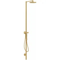 Hansgrohe AXOR Starck Duschsäule mit Thermostat und Kopfbrause 240 1jet Brushed Gold Optic