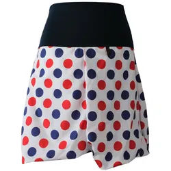 dunkle design Ballonrock Baumwolle Punkte Bunt 51cm elastischer Bund blau|rot|weiß S 36/38