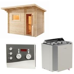 Sentiotec Sauna Komplettset LAVA | Viking Combi | 5 Pers.