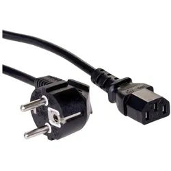 Akyga Akyga Strom Adapterkabel [1x Schutzkontakt-Stecker - 1x Kaltgeräte-Buc Stromkabel, (300.00 cm) schwarz