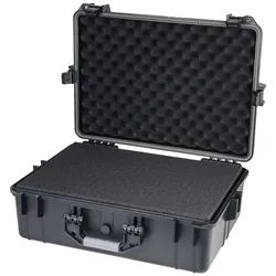 HMF ODK100 Outdoor-Fotokoffer, Transportkoffer mit Rasterschaumstoff, 57 x 41,5 x 21,5 cm