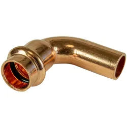 Kupfer Pressfitting, Bogen 90° - ixa, DVGW, V Kontur (Ausführung: 54 mm)
