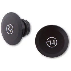 HIGHSIDER CNC Abdeckkappen für M10, schwarz matt, schwarz