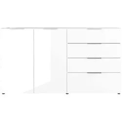 Germania-Werke Sideboard »Oakland« breit weiß, 184x102x42 cm