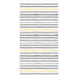 Bilderdepot24 Teppich Teppich Vinyl Flur Küche Muster funktional lang modern, Läufer - grau glatt, nass wischbar (Schmutz, Tierhaare) Saugroboter & Bodenheizung geeignet grau 40 cm x 80 cm