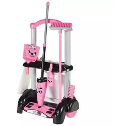 Hetty Reinigungswagen mit 6 Zubehörteilen - rosa