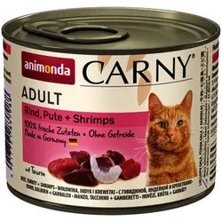Animonda Cat Carny Adult Rind, Pute und Shrimps 12x200g