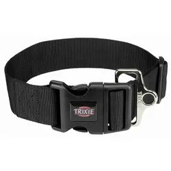 TRIXIE Premium Halsband, M–L: 40–60 cm / 50 mm, schwarz